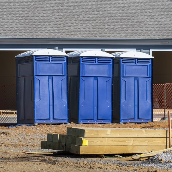 how can i report damages or issues with the porta potties during my rental period in Waukechon